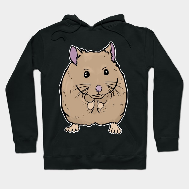 Cute Mouse Holding Middle finger funny gift Hoodie by Mesyo